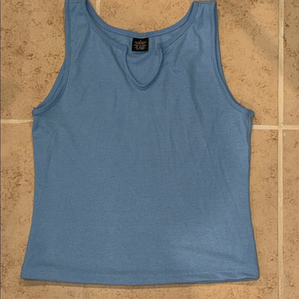 Blue Sleeveless Women's Top